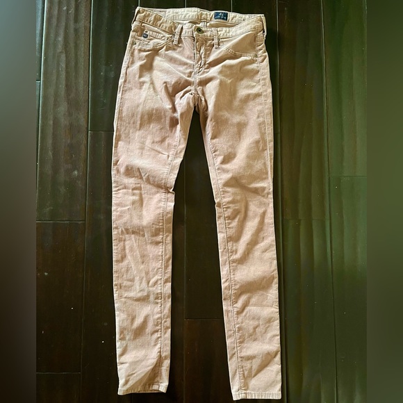 AG Adriano Goldschmeid Dusty Pink The Skinny Corduroy Legging Size 26R - Picture 3 of 12